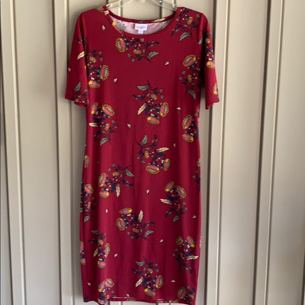 Lularoe Julia Floral Printed Dress size Large